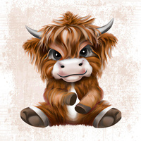 BABY BULL - panel (75cm x 80cm) SINGLE JERSEY