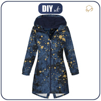 WOMEN'S PARKA (ANNA) - GOLDEN DOTS / jeans - sewing set