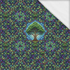 Stained Garden wz. 14 - panel (60cm x 50cm)- single jersey z elastanem ITY