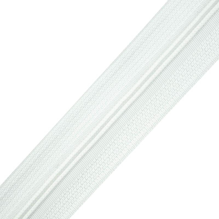 Zipper tape for bedding 3 mm - white