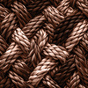 RATTAN / Mocha Mousse  - Cotton woven fabric