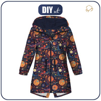 KIDS PARKA (ARIEL) - COSMIC GALAXY PAT. 1 - sewing set