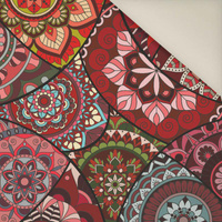 STAINED GLASS / red - Upholstery velour