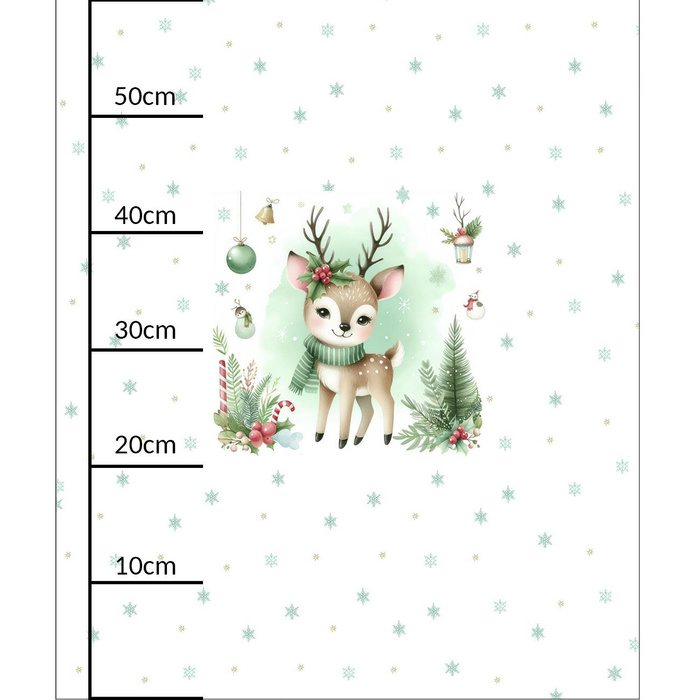 WINTER ANIMALS wz.9 - panel (60cm x 50cm) Upholstery velour