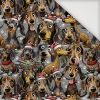 DOGS WZ. 1 / CHRISTMAS - Tkanina na obrusy