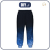 KINDER JOGGINGHOSE (ROBIN) - KLECKSE (classic blue) / schwarz - Nähset (158/164)