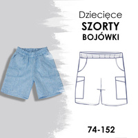 PAPÍROVÝ STŘIH - Dětské bojové šortky