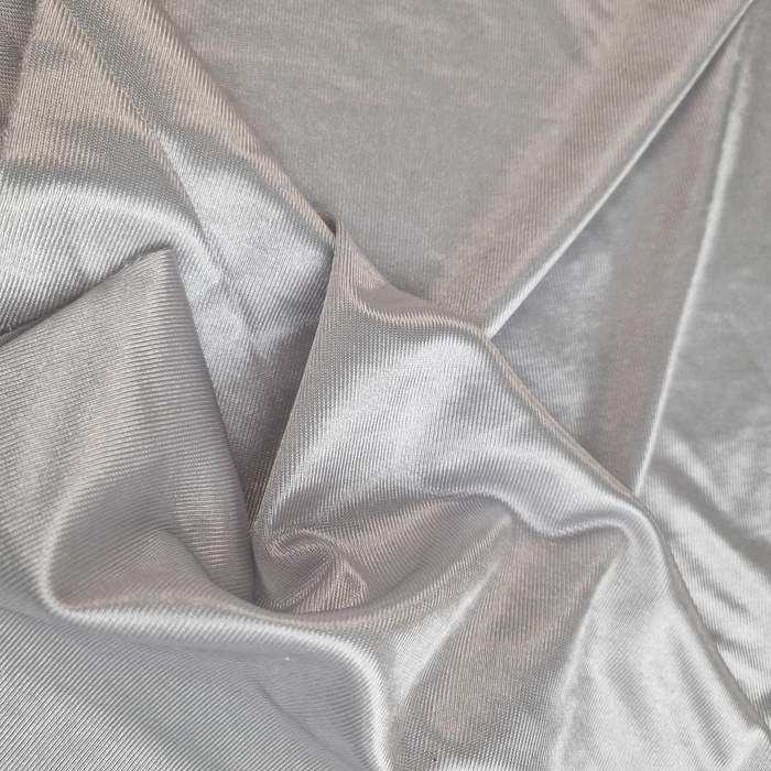 GREY - lurex knit fabric