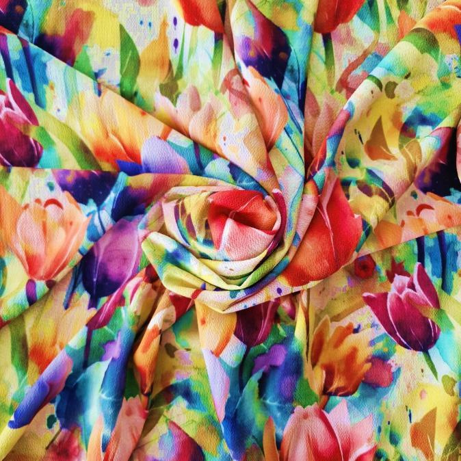 100cm FLOWERS WZ.55 - Krep