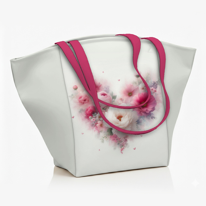 PASTEL BLOOM WZ. 5 - panel (60cm x 50cm) - Welur tapicerski