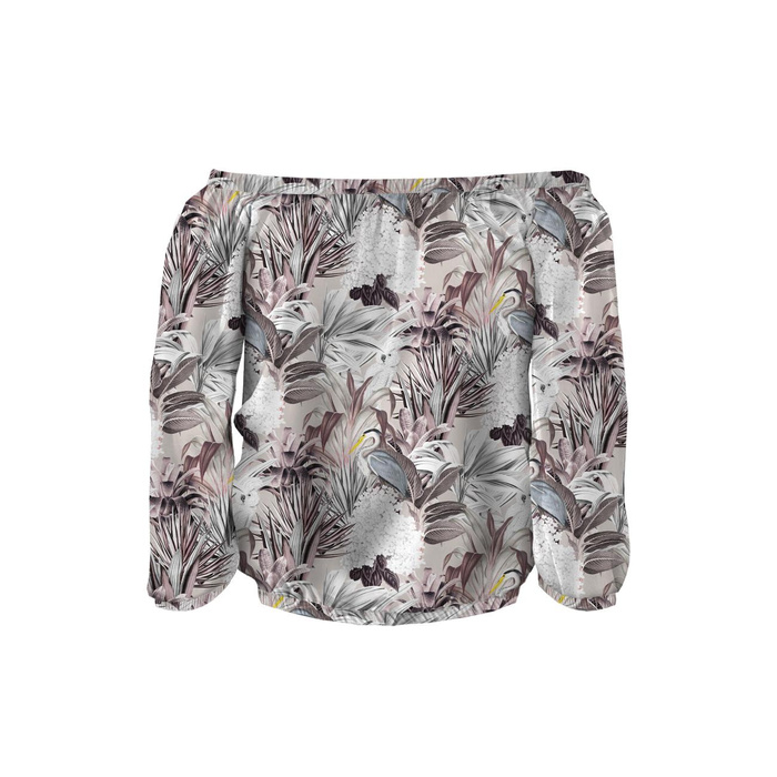 Carmenausschnitt Bluse (SOFIA) - TROPEN - Nähset M