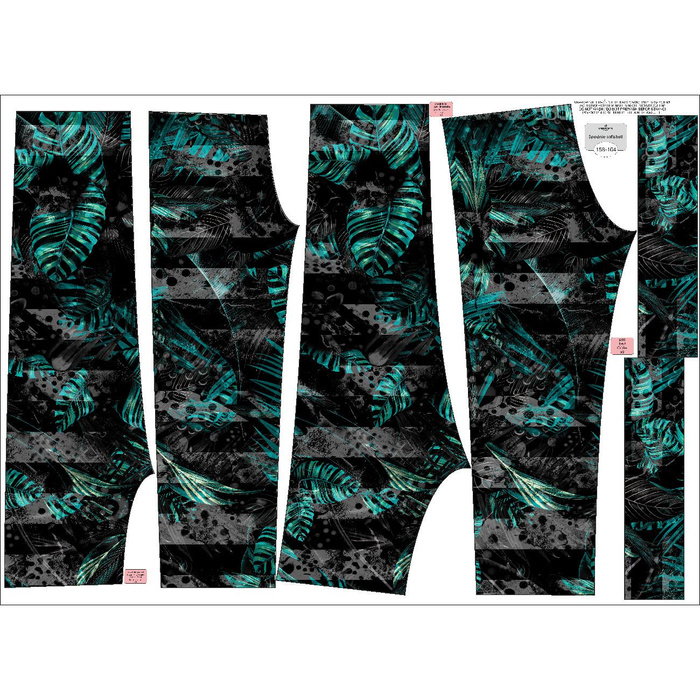 SOFTSHELL-HOSE (YETI) - JUNGLE ZEBRA - Nähset (134/140)