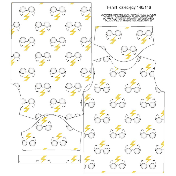 KINDER T-SHIRT- MAGISCHE BRILLE (ZAUBERSCHULE) - Single Jersey