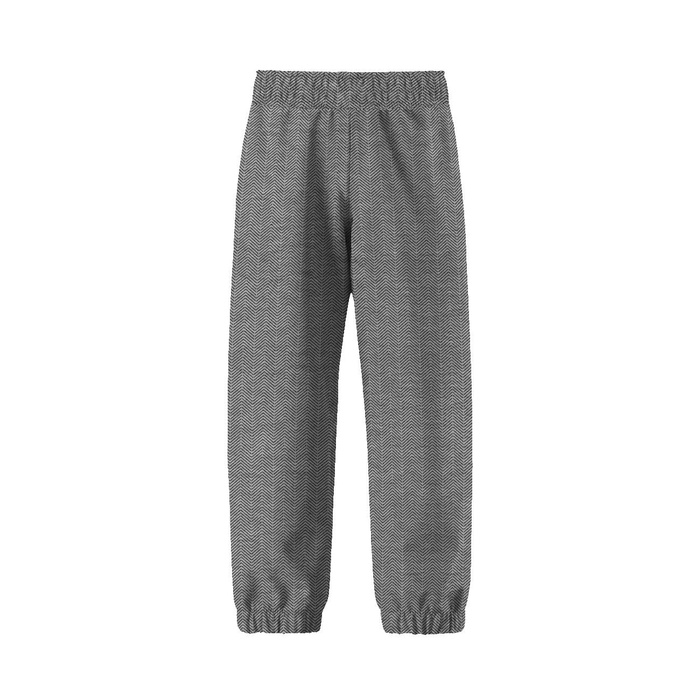 CHILDREN'S SOFTSHELL TROUSERS (YETI) - HERRINGBONE / NIGHT CALL / grey - sewing set (158-164)