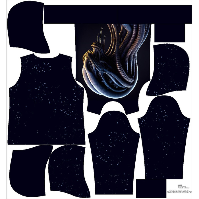 CLASSIC WOMEN’S HOODIE (POLA) - ALIEN PORTRAIT - sewing set L