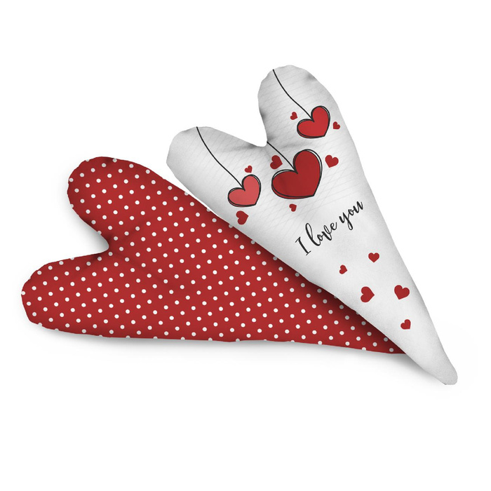 DEKORATIVNÍ SRDÍČKA - I LOVE YOU / SRDCE vz. 2