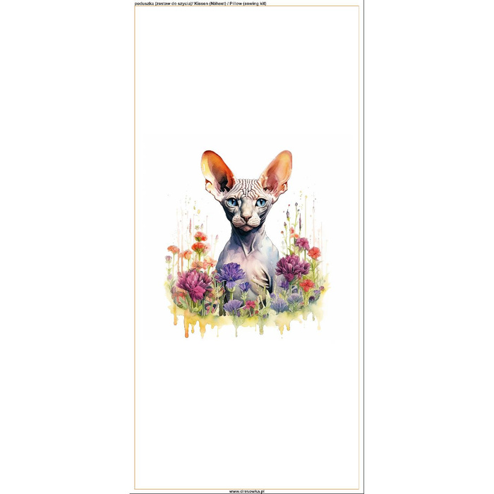 KISSEN 45x45 - WATERCOLOR SPHINX - Nähset