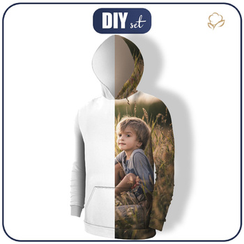 MĘSKA BLUZA Z KAPTUREM (COLORADO) Z WŁASNYM NADRUKIEM - zestaw do uszycia