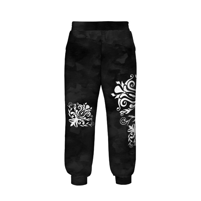 KID'S JOGGERS (ROBIN) - DAMASCO CONTOUR / black - sewing set