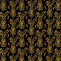 GOLD CHRISTMAS WZ. 4 - looped knit fabric with elastane ITY