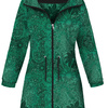 WOMEN'S PARKA (ANNA) - GREEN LACE - softshell XL