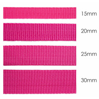 Webbing tape - fuchsia / Choice of sizes
