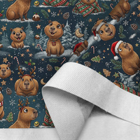 CHRISTMAS CAPYBARA - Cotton drill