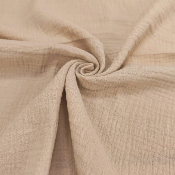 Baumwoll Musselin Double Gauze - BEIGE