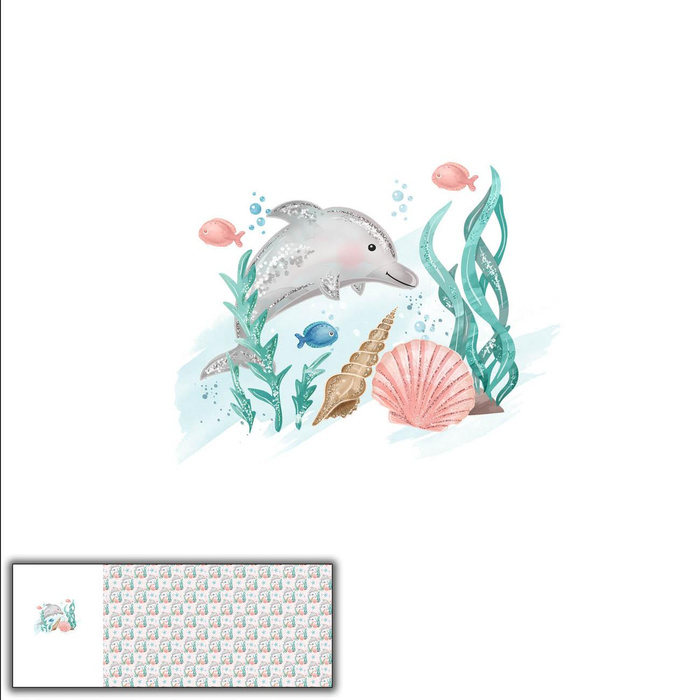 DELFIN wz. 4 (BAJKOWY OCEAN) - PANEL PANORAMICZNY 60 cm