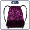 GYM BAG - PIXELS pat. 2 / purple - big