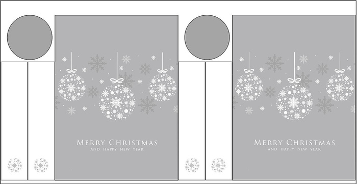 THE BOTTLE COVER - MERRY CHRISTMAS wz. 3 - DIY set