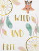 LISEK I ŁAPACZE SNÓW (WILD & FREE) - PANEL SINGLE JERSEY