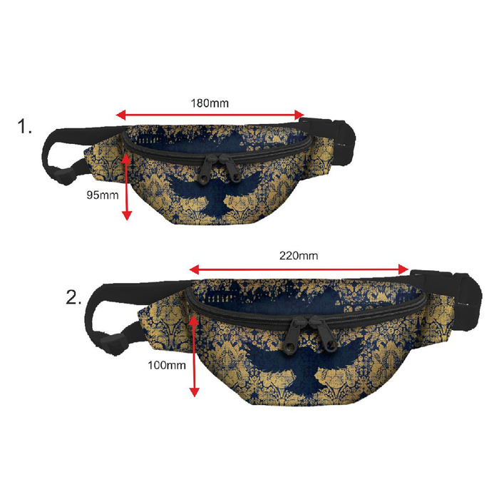 HIP BAG - OWL / MAGIC DAMASCO pat. 1 (MAGIC SCHOOL) - big