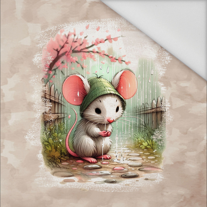 CUTE MOUSE - panel (60cm x 50cm) Waterproof woven fabric