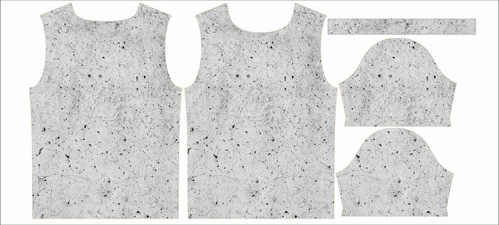 T-SHIRT MĘSKI - BETON - single jersey XXL