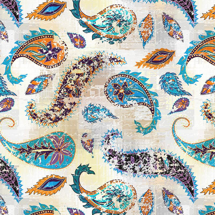 BOHO PAISLEY - Wasserabweisende Webware