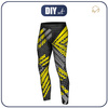 THERMO LEGGINSY MĘSKIE (JACK) - NEON ALERT - zestaw do uszycia M