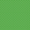 WHITE DOTSIES / green - Cotton woven fabric