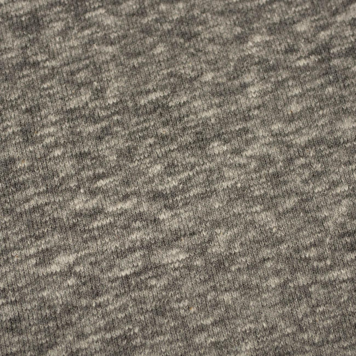 50cm - GRAY MELANGE - Hydrophobic cotton loop knit fabric 300g