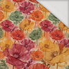 FLOWERS PAPAYA ORANGE WZ. 2 - Jersey wiskozowy