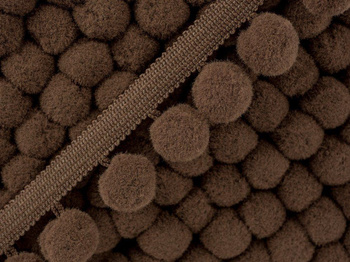 Tasiemka  z pomponikami duża- brązowa