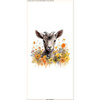 PILLOW 45X45 - WATERCOLOR GOAT - Upholstery velour - sewing set