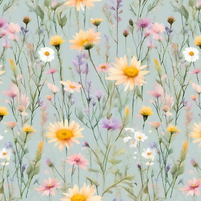 FLOWERS MEADOW WZ. 6 - Plusz Minky