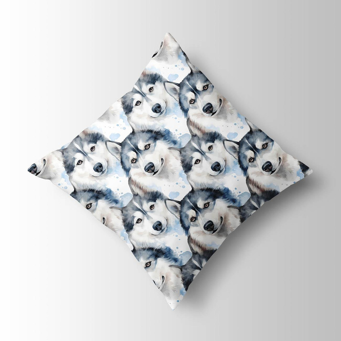 HUSKY DOG - Cotton muslin