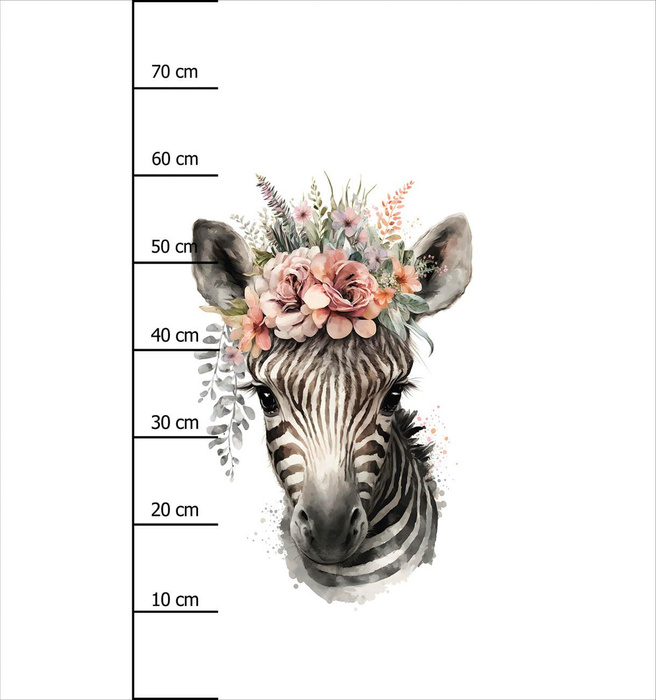 BABY ZEBRA - Paneel (75cm x 80cm) Wasserabweisende Webware