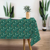 VERDIGRIS / FLOWERS - Woven Fabric for tablecloths