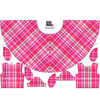 KID'S DRESS "MIA" - PINK CHECK PAT. 3 - sewing set (110/116)