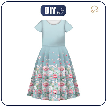 KID'S DRESS "MIA" - FAIRY WORLD pat.11 (FLOWERS) - sewing set