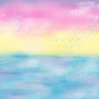 RAINBOW OCEAN pat. 1 - single jersey with elastane