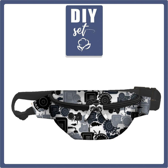 HÜFTTASCHE - TRAKTOR GRAU - groß